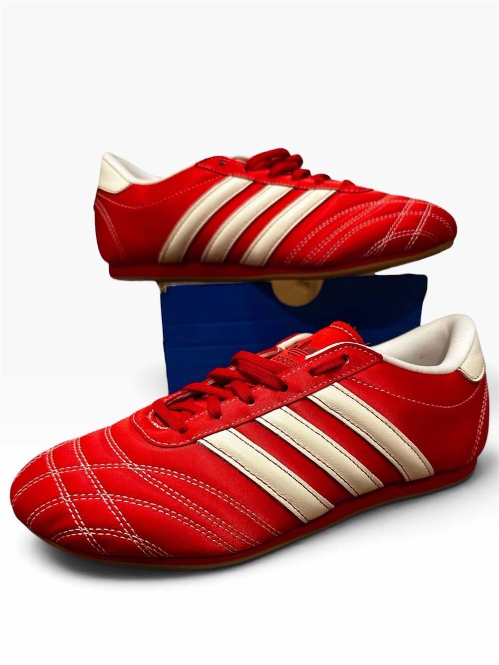 New Adidas Taekwondo Women's Shoes Red White Gum JS1460 7 W, 5.5Y Retail $90